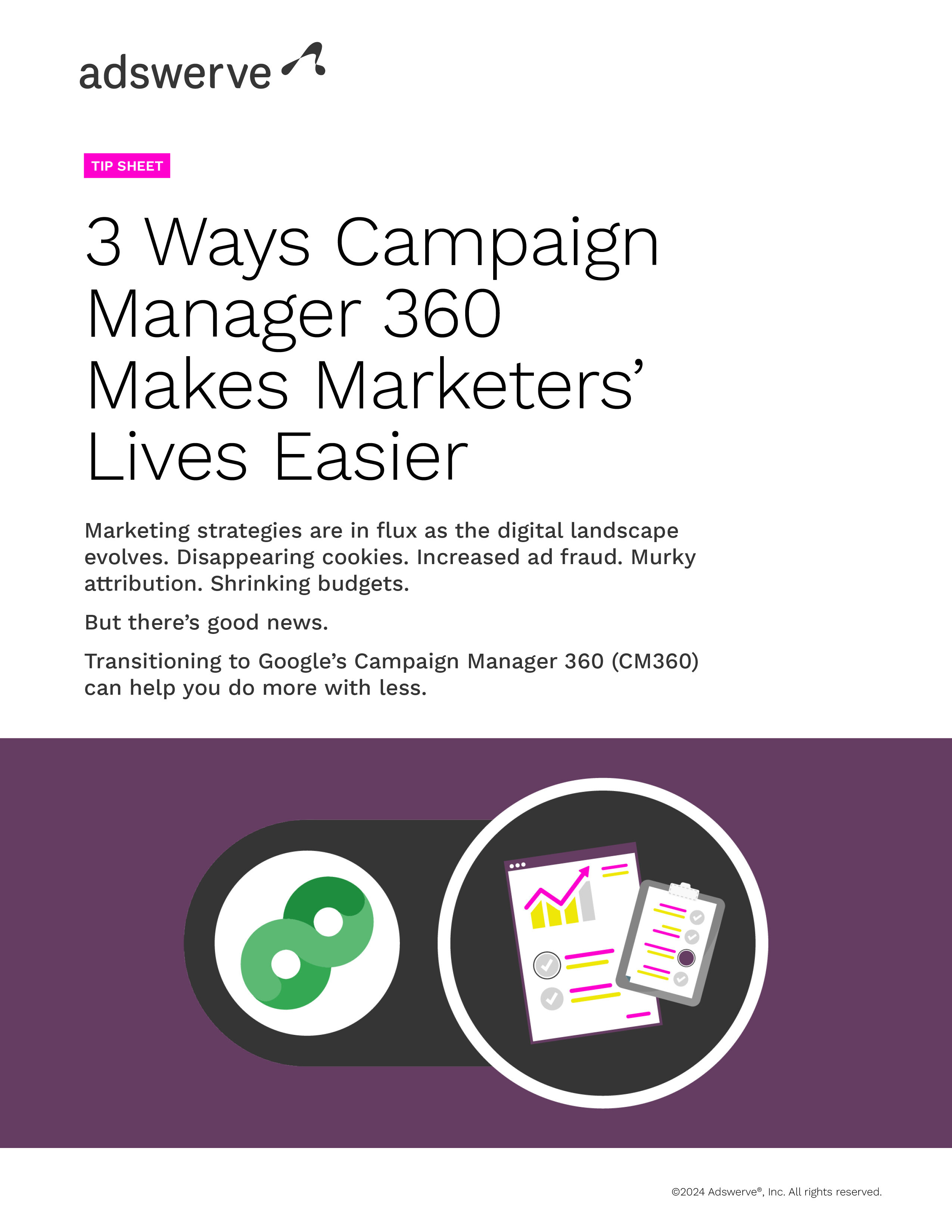 Adswerve's Campaign Manager 360 Tip Sheet
